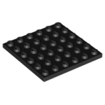 LEGO 3958 Black Plate 6 x 6 *P