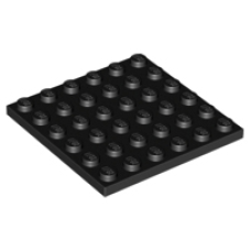 LEGO 3958 Black Plate 6 x 6 *P