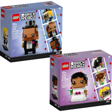 LEGO Brickheadz 40383 Bruid en 40384 Bruidegom