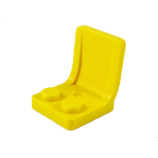 LEGO 4079b Yellow Minifigure, Utensil Seat / Chair 2 x 2 with Center Sprue Mark (140623)*
