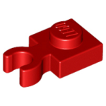 LEGO 4085d Red Plate, Modified 1 x 1 with Open O Clip Thick (Vertical Grip), 44860, 60897, 93793 (losse stenen 25-11)*P