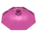 LEGO 4094 Trans Dark Pink Minifigure, Utensil Umbrella Top with No Bottom Flaps, 6 x 6 with Top Stud,51489, 58572 (280623)*