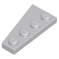 LEGO 41769 Light Bluish Gray Wedge, Plate 4 x 2 Right (losse stenen 9-4)*