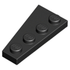 LEGO 41769 Black Wedge, Plate 4 x 2 Right (losse stenen 28-15)*P