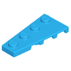 LEGO 41770 Dark Azure Wedge, Plate 4 x 2 Left (losse stenen 26-15)*P