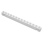 LEGO 4217 White Brick, Modified 1 x 14 with Groove (losse stenen 40-22)