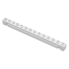 LEGO 4217 White Brick, Modified 1 x 14 with Groove (losse stenen 40-22)