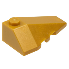 LEGO 43711 Pearl Gold Wedge 4 x 2 Triple Right (losse stenen 32-22)*P