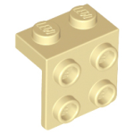 LEGO 44728 Tan Bracket 1 x 2 - 2 x 2, 21712, 86644, 92411 (losse stenen 22-20)