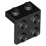LEGO 44728 Black Bracket 1 x 2 - 2 x 2, 21712, 86644, 92411(losse stenen 36-19)*