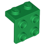 LEGO 44728 Green Bracket 1 x 2 - 2 x 2, 21712, 86644, 92411 (losse stenen 16-9) *
