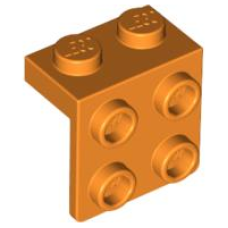 LEGO 44728 Orange Bracket 1 x 2 - 2 x 2,21712, 86644, 92411*
