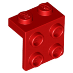 LEGO 44728 Red Bracket 1 x 2 - 2 x 2, 21712, 86644, 92411 (losse stenen 33-6)*P