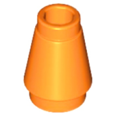 LEGO 4589b Orange Cone 1 x 1 with Top Groove*