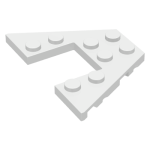 LEGO 47407 White Wedge, Plate 4 x 6 (losse stenen 23-11)*P