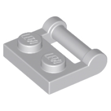 LEGO 48336 Light Bluish Gray Plate, Modified 1 x 2 with Handle on Side - Closed Ends *P