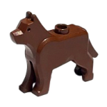 LEGO 48812 Reddish Brown Dog / Wolf (HP Grim) (losse dieren 2-18)
