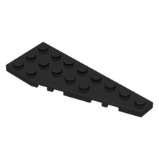 LEGO 50304 Black Wedge, Plate 8 x 3 Right (losse stenen 37-6)*P