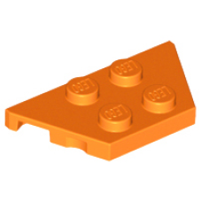LEGO 51739 Orange Wedge, Plate 2 x 4 (loc. los. stenen 4-21)*