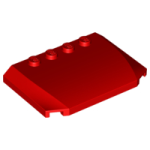 LEGO 52031 Red Wedge 4 x 6 x 2/3 Triple Curved *P