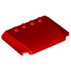 LEGO 52031 Red Wedge 4 x 6 x 2/3 Triple Curved *P