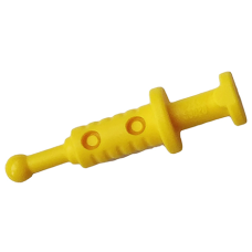 LEGO 53020 Yellow Minifigure, Utensil Syringe with 2 Hollows (losse stenen 11-11)*