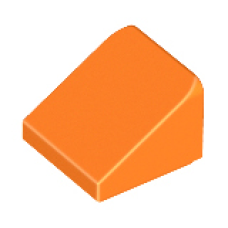 LEGO 54200 Orange Slope 30 1 x 1 x 2/3, 18862, 33847, 35338, 50746 (loc. los. stenen 4-2)*