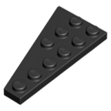 LEGO 54383 Black Wedge, Plate 6 x 3 Right (losse stenen 37-5)*P