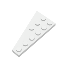 LEGO 54383 White Wedge, Plate 6 x 3 Right (losse stenen 24-10)*P