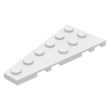 LEGO 54384 White Wedge, Plate 6 x 3 Left (losse stenen 24-11)*P