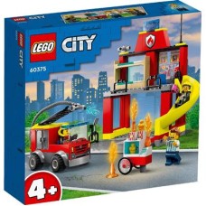 LEGO 60375 City De Brandweerkazerne en de Brandweerwagen