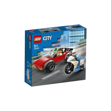 LEGO 60392 City Politie Achtervolging Auto op Politiemotor