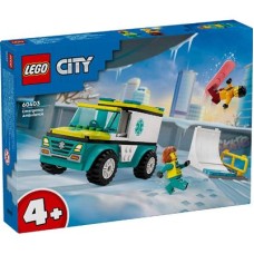 LEGO 60403 City Ambulance en Snowboarder