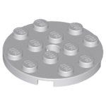 LEGO 60474 Light Bluish Gray Plate, Round 4 x 4 with Hole *P