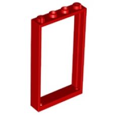 LEGO 60596 Red Door, Frame 1 x 4 x 6 with 2 Holes on Top and Bottom, 40289, 66190 *P