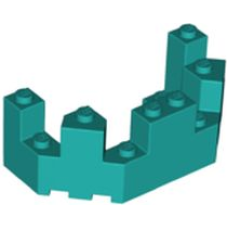 LEGO 6066 Dark Turquoise  Castle Turret Top 4 x 8 x 2 1/3 *P