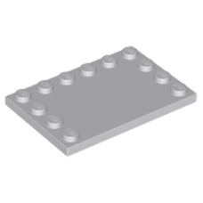 LEGO 6180 Light Bluish Gray Tile, Modified 4 x 6 with Studs on Edges
