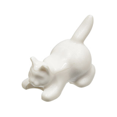 LEGO 6251 White Cat/Kat, Crouching (plank bij witte stenen)