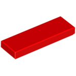 LEGO 63864 Red Tile 1 x 3, 37294 (070623)*