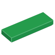 LEGO 63864 Green Tile 1 x 3, 37294 (losse stenen 19-6)*P