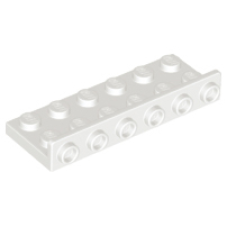 LEGO 64570 White Bracket 2 x 6 - 1 x 6 Inverted (losse stenen 36-3)*P