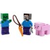 LEGO 662101 Minecraft Foil Pack Steve, Zombie en Varken (Zwarte La)