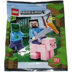 LEGO 662101 Minecraft Foil Pack Steve, Zombie en Varken (Zwarte La)