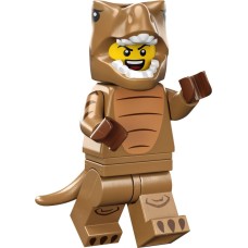 LEGO 71037 col24-6 T-Rex Costume Fan (Complete set met Standaard)