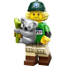 LEGO 71037 col24-8 Natuurbeschermer (Complete set met Standaard)