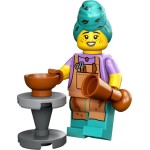 LEGO 71037 col24-9 Pottenbakster (Complete set met Standaard)