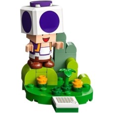 LEGO 71410-char05-3 Purple Toad, Super Mario, Series 5 (Complete Set)(310523)(la 4 1e kast)*