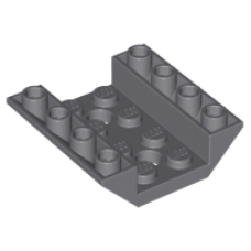 LEGO 72454 Dark Bluish Gray Slope, Inverted 45 4 x 4 Double with 2 Holes (losse stenen 27-4)*P