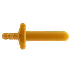 LEGO 76764 Pearl Gold Minifigure, Weapon Sword, Shortsword Elaborate Hilt (losse stenen 18-3)*P