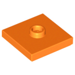 LEGO 87580  Orange Plate, Modified 2 x 2 with Groove and 1 Stud in Center (Jumper),23893, 92569 (losse stenen 9-1)*